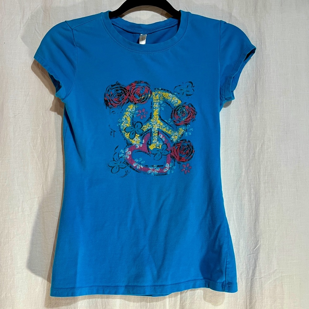 Cotton Floral Peace Tee